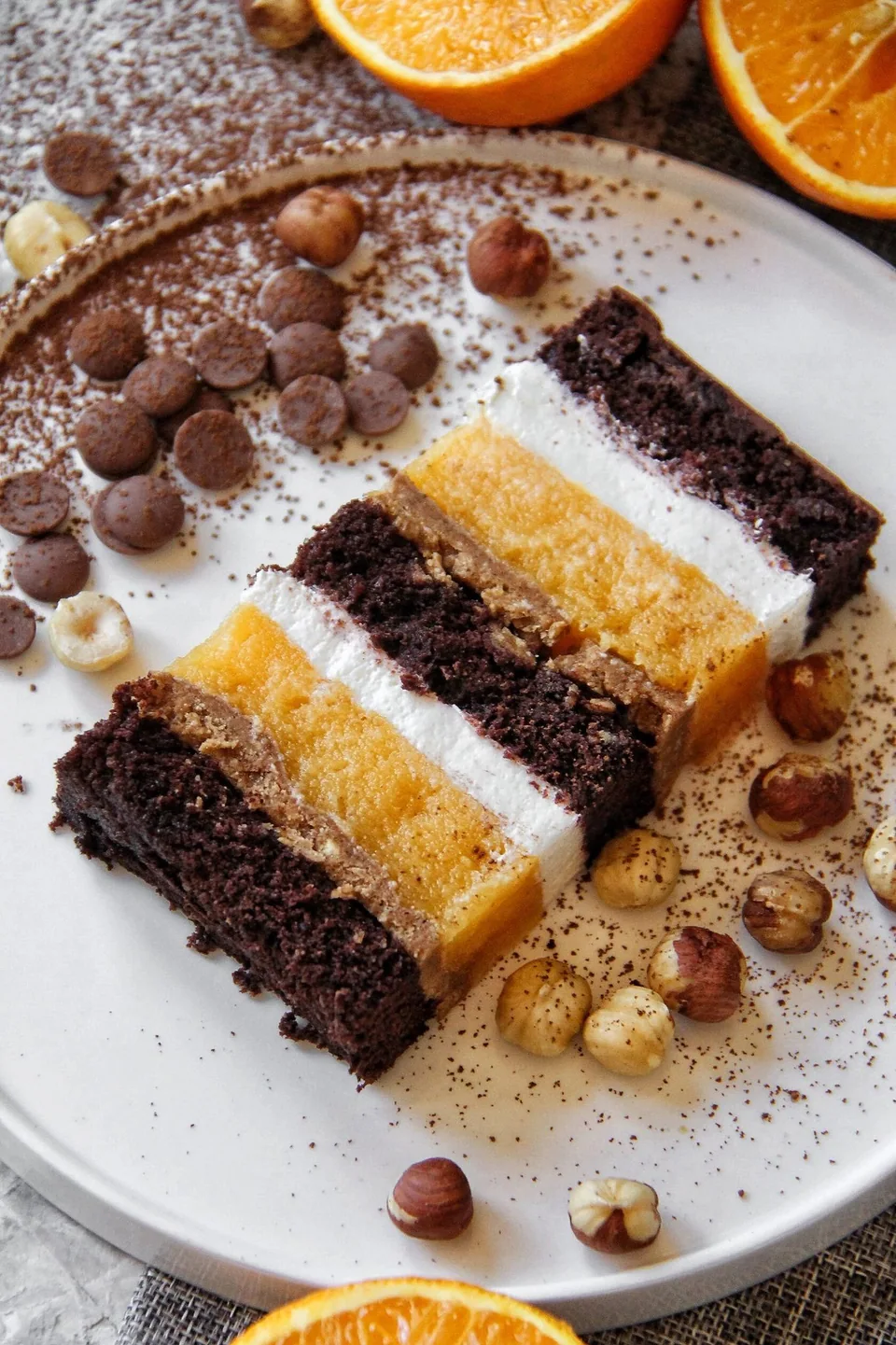 Chocolate passion fruit cake