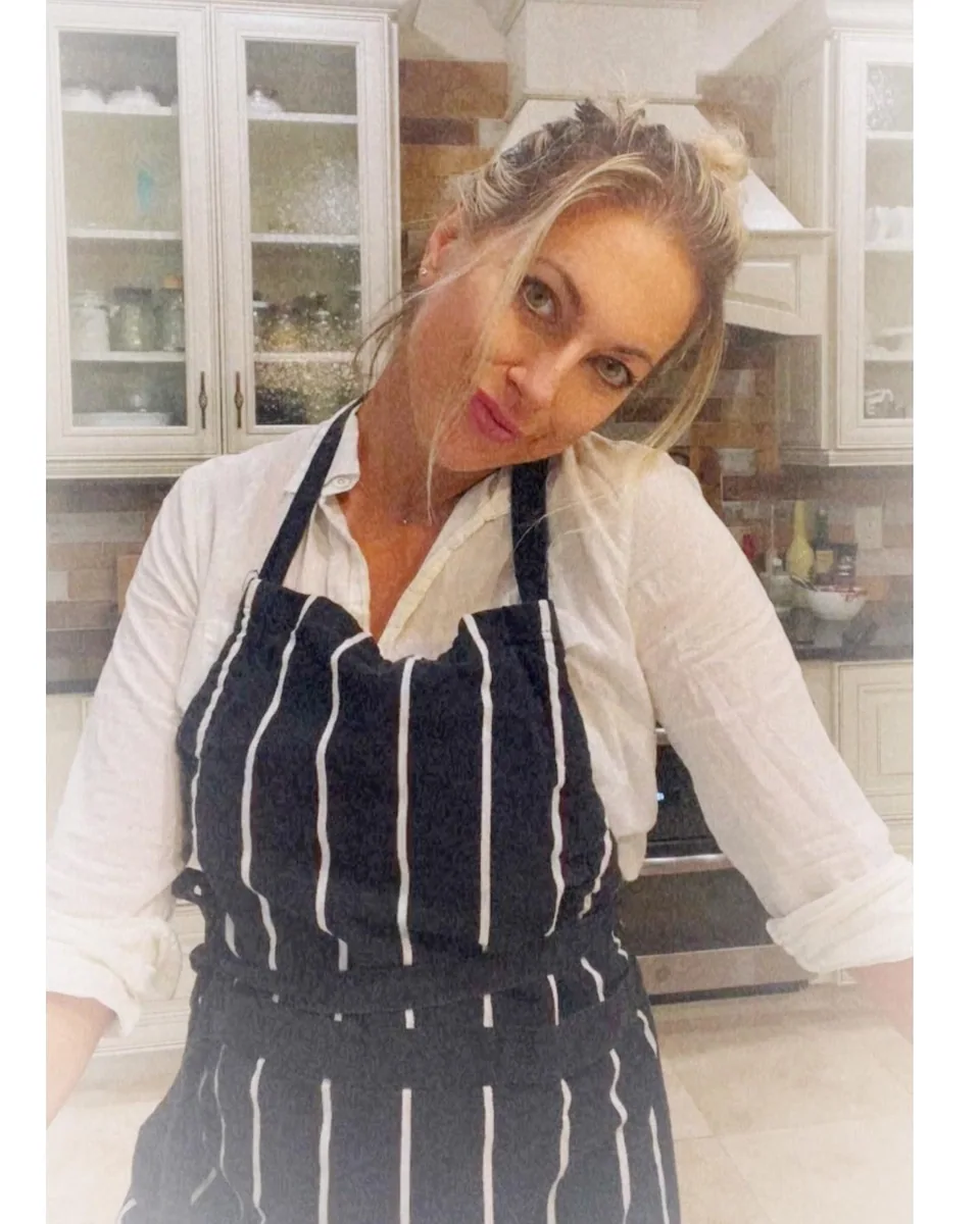 The baker in her kitchen