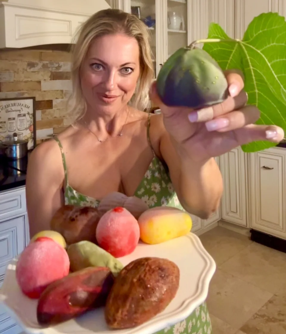 Handcrafted fruit-shaped pastries with the baker