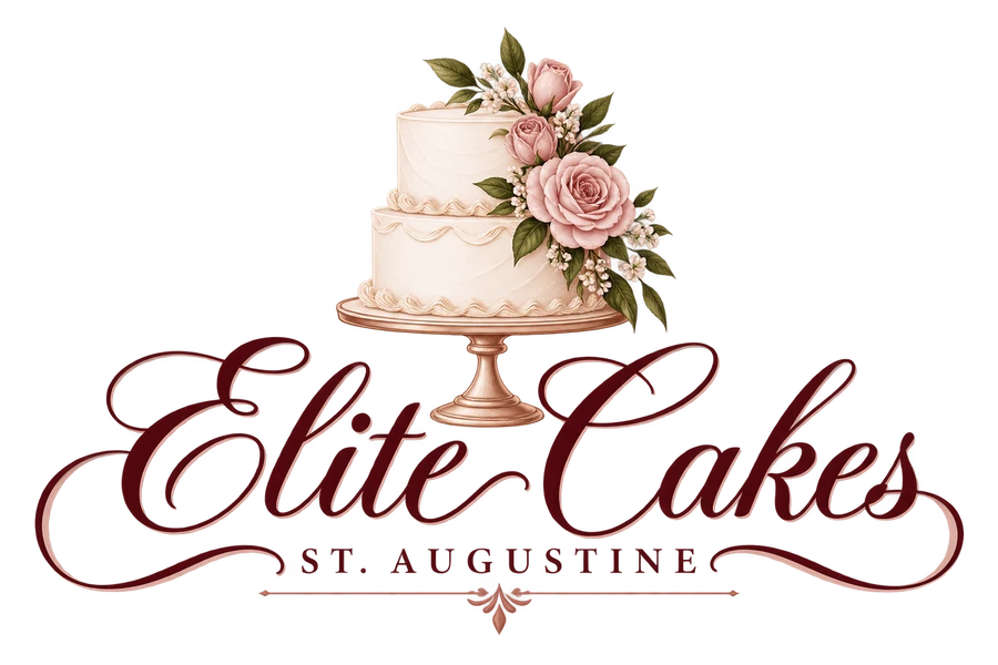 Elite Cakes St. Augustine full floral cake logo